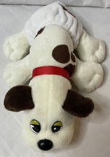 PP Hasbro Basic Fun Pound Puppies Puppy Dog Plush 2019 White Brown Spots