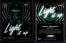 2023 Panini Donruss Optic UFC Light It Up #17 Israel Adesanya