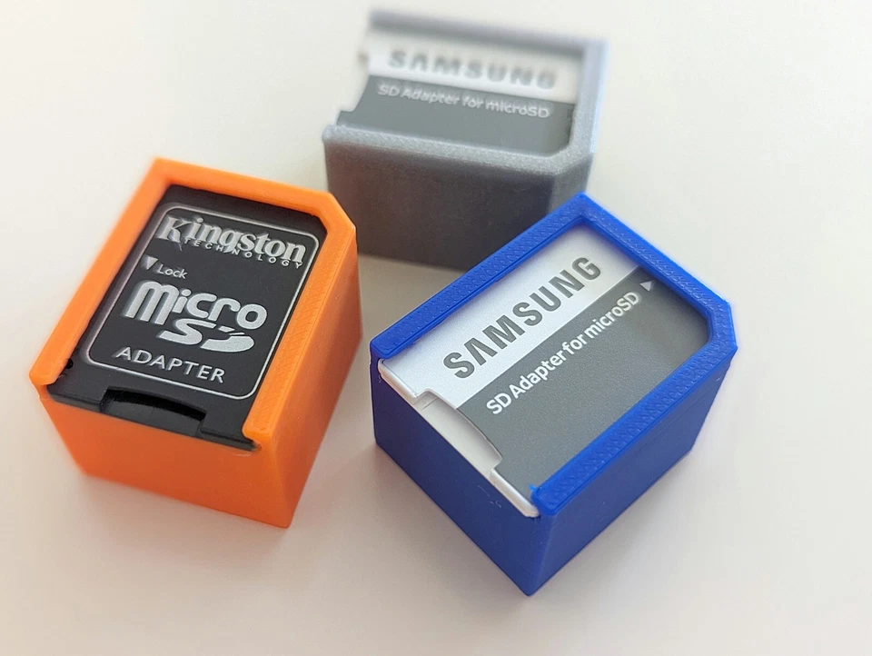 Estuche organizador con soporte para tarjetas Micro SD para 10 tarjetas con adaptador de tapa Foto 4 de 4