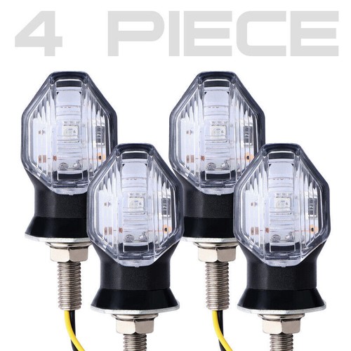 Mini indicador de giro LED de motocicleta luz intermitente ámbar para Kawasaki Honda - Imagen 12 de 12
