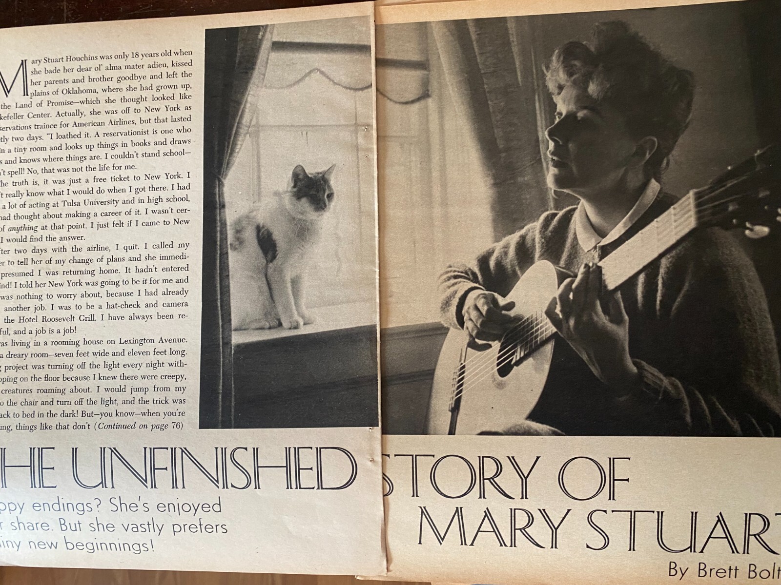 Mary Stuart, Search For Tomorrow, Four Page Vintage Clipping