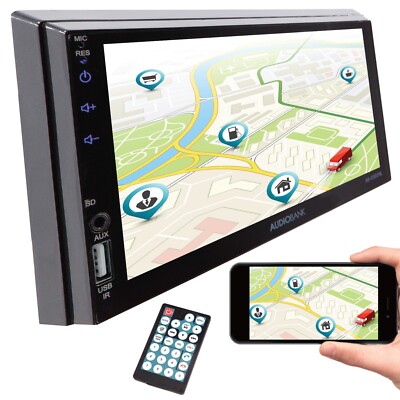 7'' Touch Screen Car Stereo Bluetooth Radio Sony Lens 2Din Mirror Link navigation