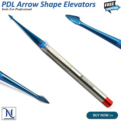 Élévateur Dentaire PDL En Forme De Flèche - Revêtu Titane, Pour Luxation Et Extraction Dentaire