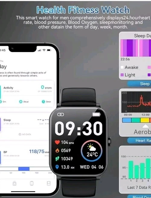 Reloj inteligente HD de 1,85" Foto 3 de 3