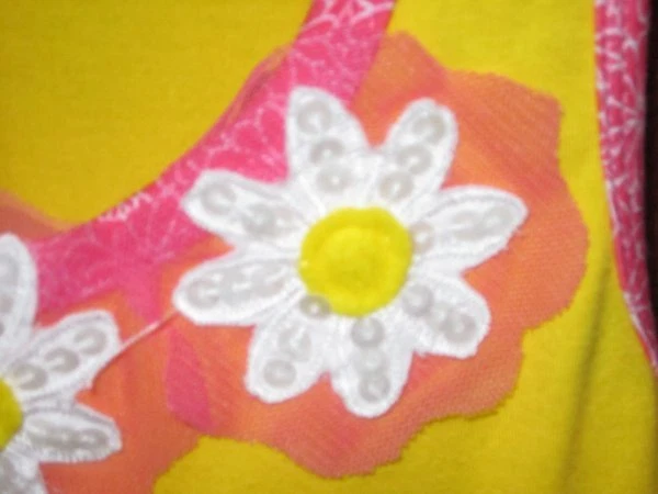 NWT HAVENGIRL girls sequin daisy dress Sz M 10/12 Foto 3 de 4