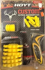 RARE Hoyt Archery 10-Piece Custom Color Compound Bow Accessory Kit Grip Dampers