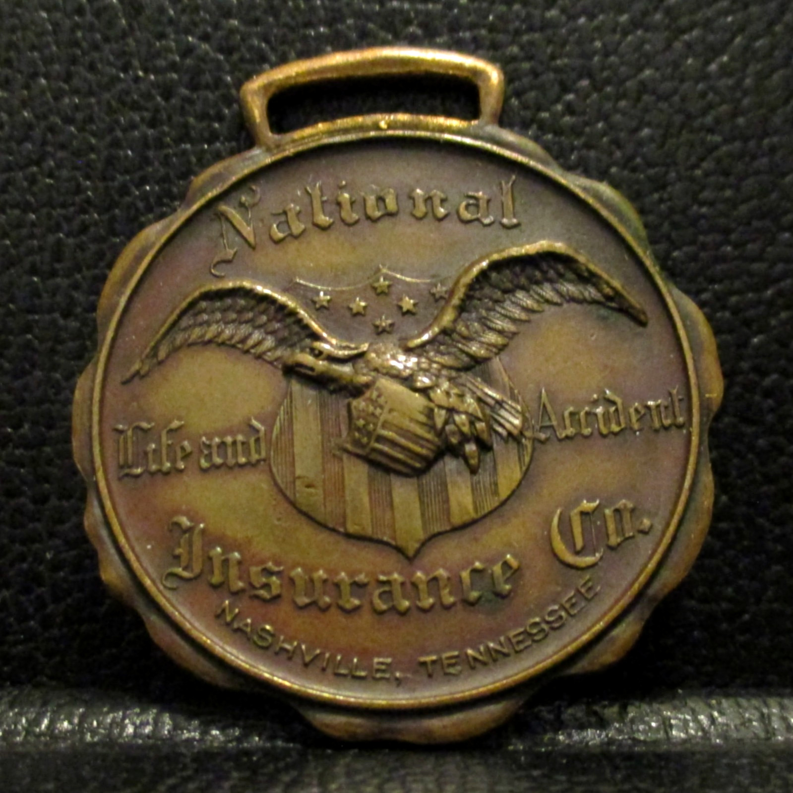 National Life &Amp; Accident Insurance Company Nashville Tn Watch Fob Eagle Bastian