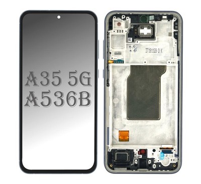 Original Samsung Galaxy A35 5G A356B Display Touchscreen Bildschirm Rahmen Blau