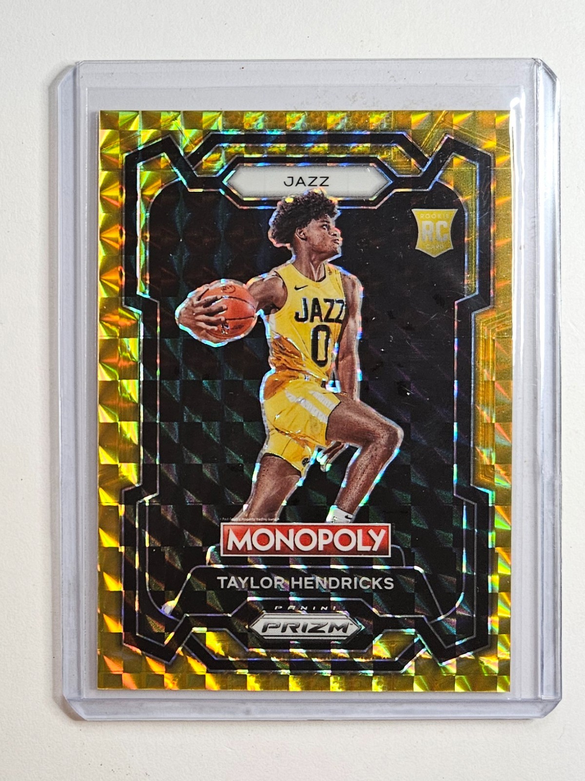 Taylor Hendricks 23-24 Prizm Monopoly Gold Prizm /49 #86 RC Rookie 👑 1/49