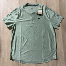 70 Nike Court Dri-Fit Advantage Polo Men s XL Light GREEN SLIM FIT CV2499-357