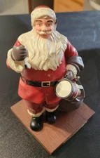 Vintage Norman Rockwell Santa FTD Sculpture for Christmas
