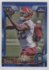 2015 Topps Chrome Rookies Blue Refractor 23/199 Marcus Peters #124 0q2