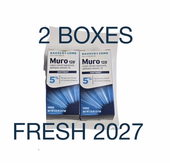Bausch & Lomb MURO 128 Ointment 5 1/8 Oz Pack of 2