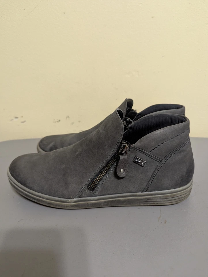 Botas de tornozelo femininas Remonte Tex tamanho UE 41 (EUA tamanho 9). Couro nobuck. - Imagem 3 de 4