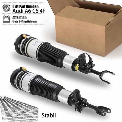 2X Federbein Luftfahrwerk Vorne 4F0616039 4F0616040 for Audi A6 Allroad 4F C6 S6