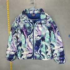 Patagonia Jacket Kids XL 14 Multicolor Tie Dye Down Puffer Quilted Winter Coat
