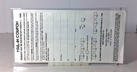 Sega Promotional Get $10 Back Two Saturn Games Mail-In Insert