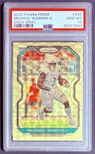 2020 Panini Prizm Michael Warren II RC Rookie GOLD VINYL #/5 SSP PSA 10 GEM MINT