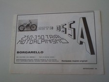 advertising Pubblicità 1982 MOTO OSSA 250 TRIAL - BORGARELLO
