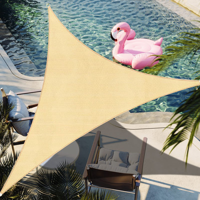 Shadespeare 12 X 12 X 12 Sand Triangle Sun Shade Sail Canopy Durable Fabric Uv