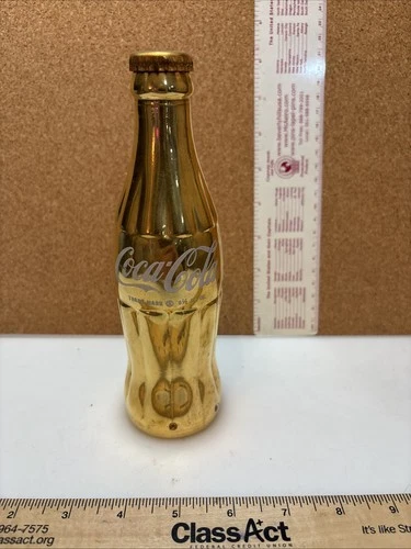 Antique Vintage Gold Coca-Cola Bottle Stamped Elwood, IND