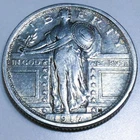 1917 Type 1 Standing Liberty Quarter Beautiful High Grade Coin Rare Date