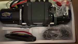 13000LB Pendant Controller Electric Winch Black Kit Stronger Synthetic Rope