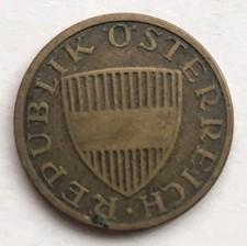 1960 Austria 50 Fifty Groschen - Aluminum Bronze Coin - Austrian - World Coin