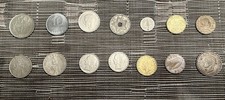 Mexico, Brasil, India, Eire, Half Penny, Juan Carlos, Belge Coin Lot