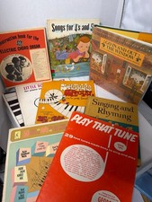 Lote de pianos y cancioneros infantiles vintage - enseñanza de música como está