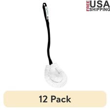 Toilet Bowl Brush 12 Pack Antimicrobial Bristles Ergonomic Durable Easy Storage
