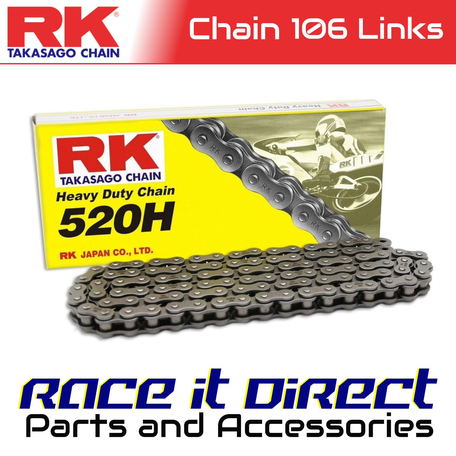 RK Chain for Kawasaki KLX250 2020 Black