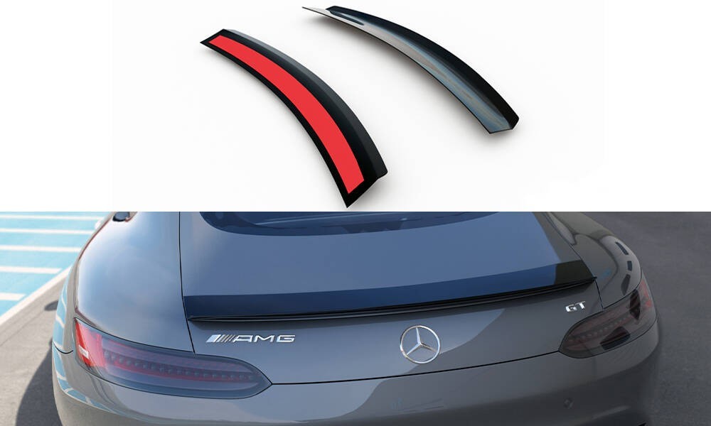 Spoiler Cap Maxton Mercedes-AMG GT C190 Facelift rajout de bécquet sans perçage carrosserie