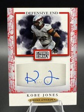 Kobe Jones 2021 Sage Premier Draft Red Rookie Autograph Auto Card #A121