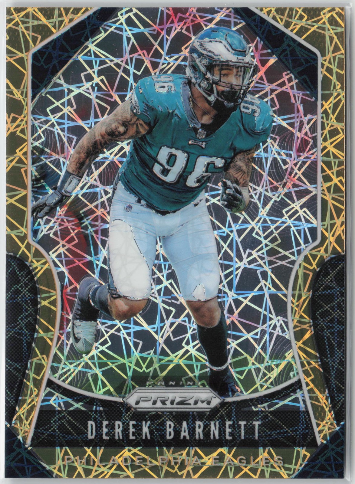 2019 Panini Prizm Derek Barnett #59 Lazer Philadelphia Eagles
