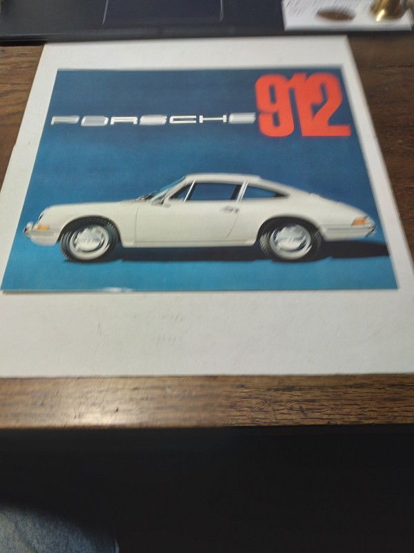 Porsche 912 Brochure April 1965 Car Sales Catalog