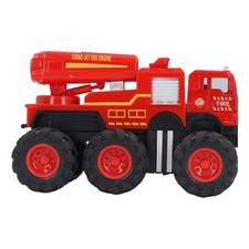 1:16 Scale Diecast Fire Truck Vehicles Realistic Alloy Big 6 Wheel Drive Fire