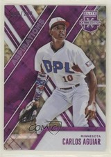 2017 Panini Elite Extra Edition Aspirations Purple /200 CARLOS AGUIAR #142 pn9