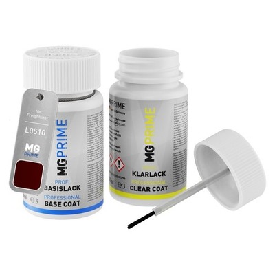 Autolack Lackstift Set für Freightliner L0510 Red Basislack Klarlack je 50ml