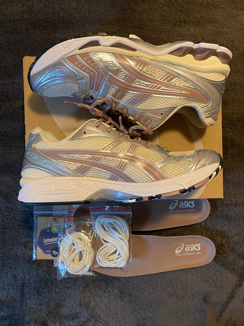 Men 10.0US Kith Asics Gel-Kayano 14 Cream/Antler Authentic Men 10.0US Kith Asics Gel-Kayano 14 Cream/Antler Authentic