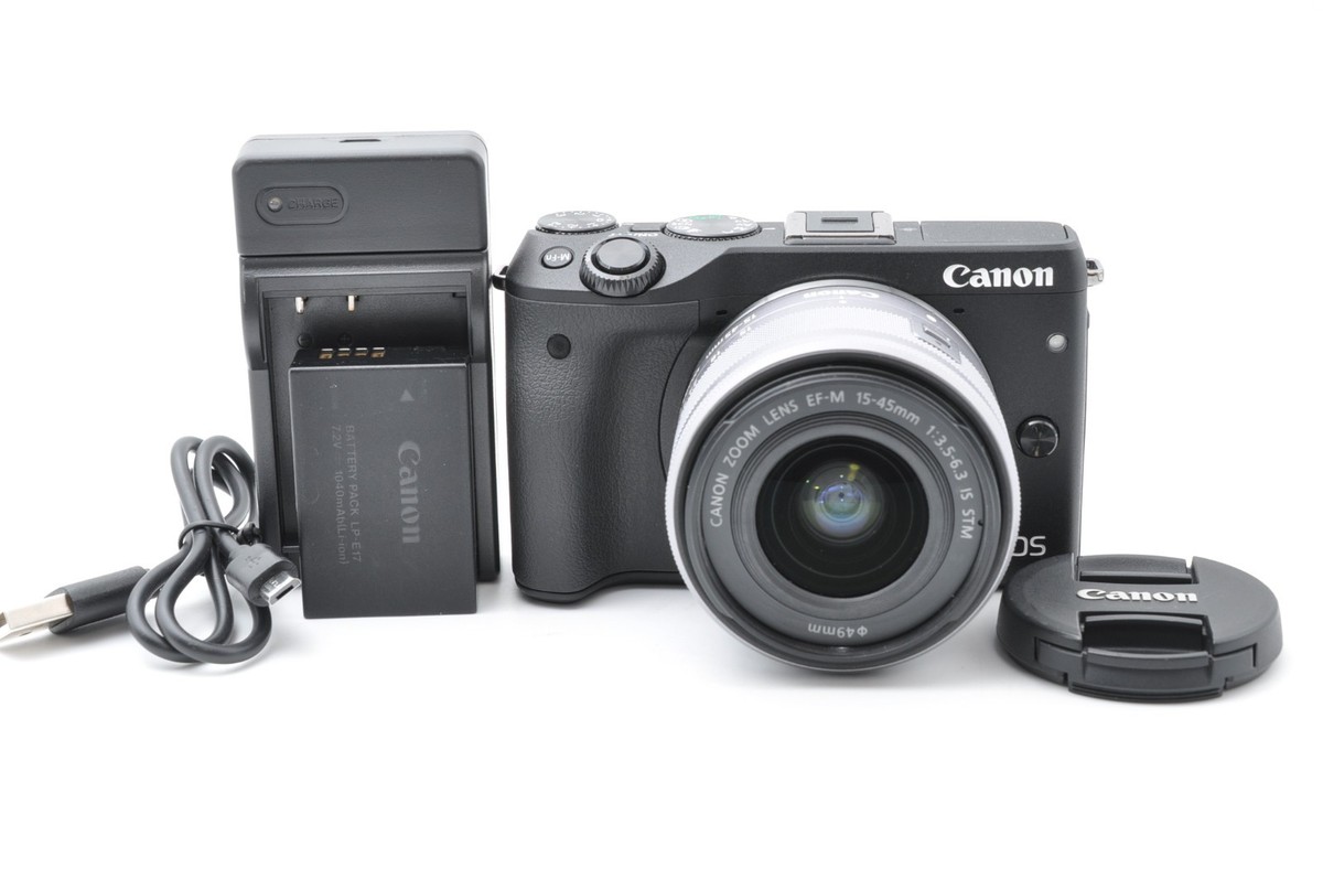 Canon EOS M3 24.2MP Digital SLR Camera - Black (Kit w/ EF-M 18