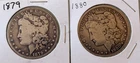 1879-P & 1880-P Morgan Silver Dollars