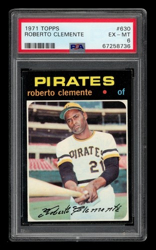 1971 Topps Set-Break #630 Roberto Clemente PSA 6 EX-MT