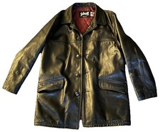 !!️ SCHOTT US GIACCA DI PELLE CAPPOTTO DI PELLE CARCOAT BARNSTORMER 523 US SIZE40 EU L 50/52
