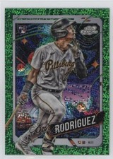 2024 Cosmic Chrome Green Space Dust Refractor /75 Endy Rodriguez Rodríguez 08dx