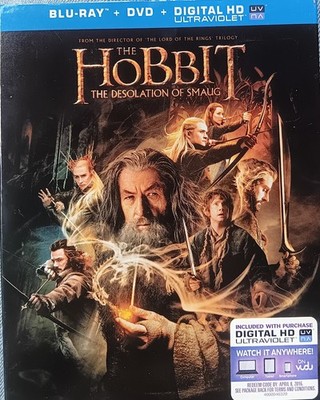 The Hobbit: The Desolation of Smaug (Blu-ray  DVD + Digital HD). New Sealed 