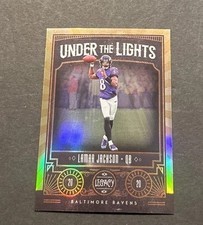 2020 LEGACY LAMAR JACKSON UNDER THE LIGHTS BRONZE #d 008/100! HIS JERSEY #8!