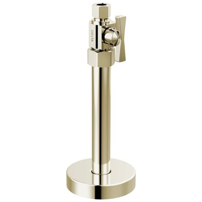 Delta Faucet 1/2 X 3/8 Straight Supply Stop Valve Traditional Handle Polished