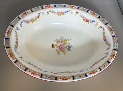 Minton Rose Pattern Globe Mark -  Oval Vegetable Bowl