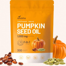Pumpkin Seed Oil Saw Palmetto 3000 mg - Bladder Health, Immune Support 300 Pills